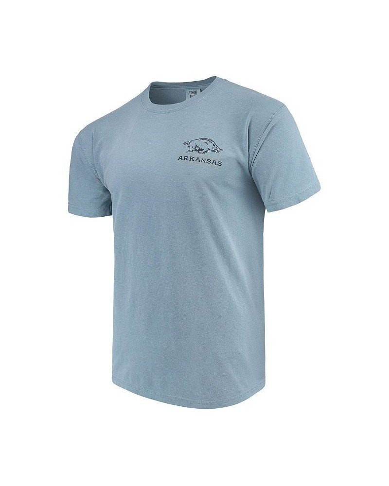 Men's Blue Arkansas Razorbacks State Scenery Comfort Colors T-shirt $25.19 T-Shirts