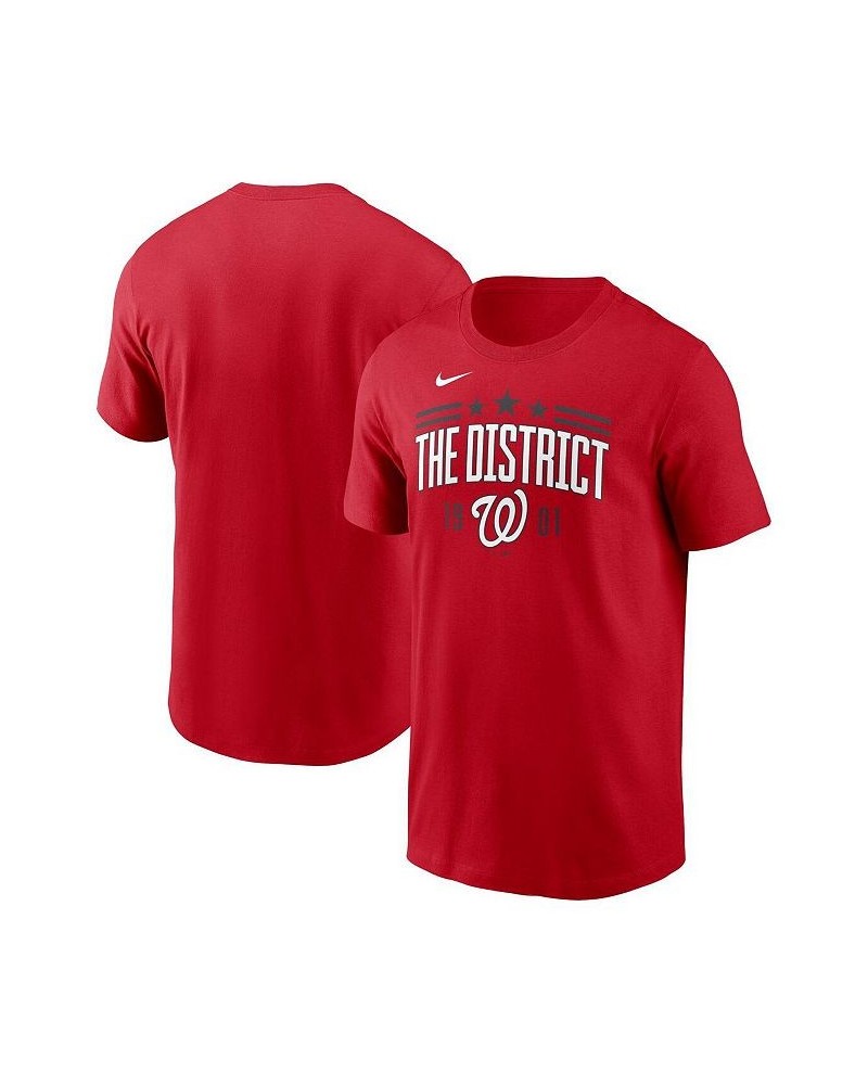 Men's Red Washington Nationals The District 1901 Local Team T-shirt $21.15 T-Shirts