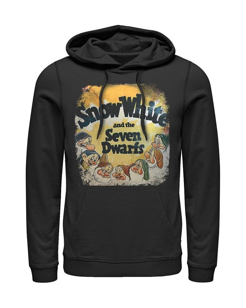 Disney Men's Snow White Dwarfs Vintage Inspired Cover Pullover, Fleece Black $34.31 Sweatshirt