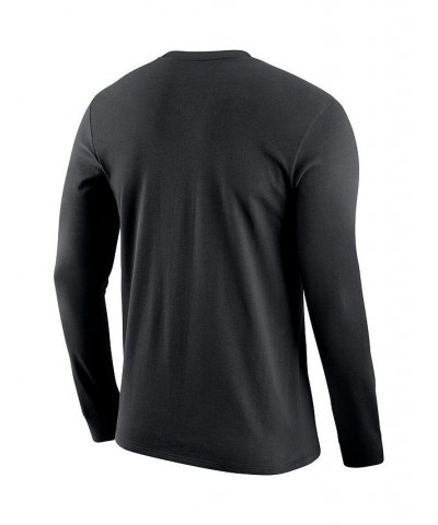 Men's Black Stanford Cardinal Team Lockup 2-Hit Long Sleeve T-shirt $16.40 T-Shirts