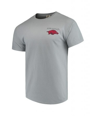 Men's Gray Arkansas Razorbacks Comfort Colors Campus Scenery T-shirt $18.06 T-Shirts