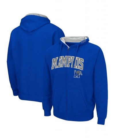 Men's Royal Memphis Tigers Arch Logo 3.0 Full-Zip Hoodie $26.78 Sweatshirt