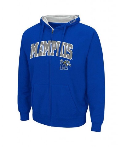 Men's Royal Memphis Tigers Arch Logo 3.0 Full-Zip Hoodie $26.78 Sweatshirt