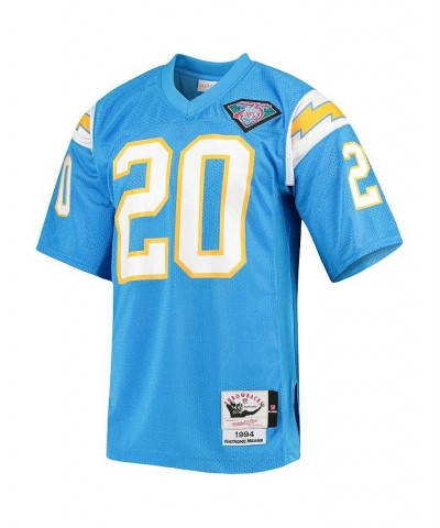 Men's Natrone Means Powder Blue Los Angeles Chargers Authentic Retired Player Jersey $120.90 Jersey