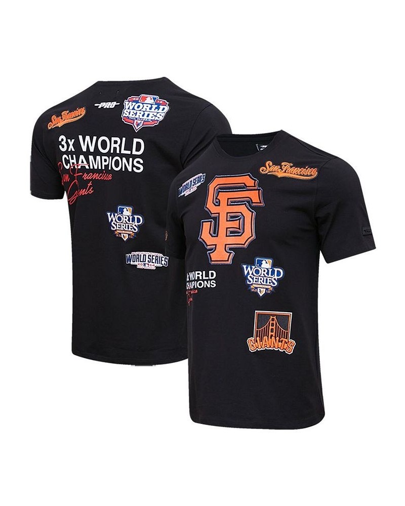 Men's Black San Francisco Giants Championship T-shirt $31.50 T-Shirts