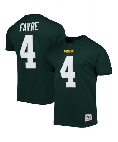 Men's Brett Favre Green Green Bay Packers Retired Player Logo Name and Number T-shirt $29.49 T-Shirts