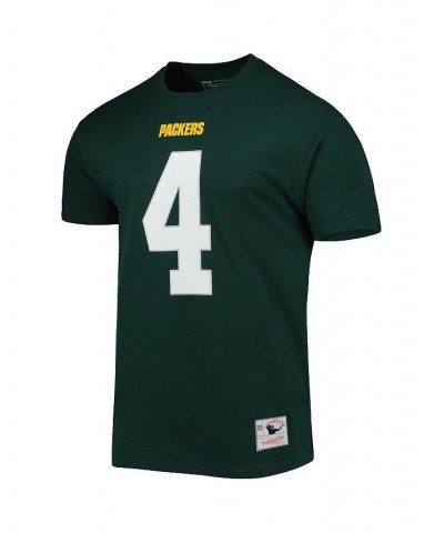 Men's Brett Favre Green Green Bay Packers Retired Player Logo Name and Number T-shirt $29.49 T-Shirts