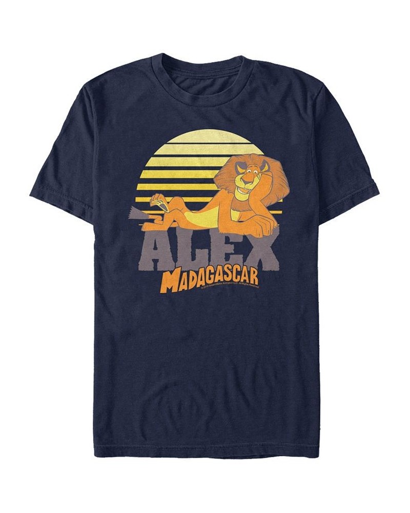 Madagascar Men's Alex Short Sleeve T-Shirt Blue $16.10 T-Shirts