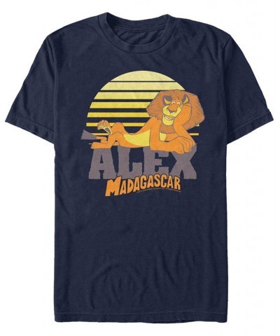 Madagascar Men's Alex Short Sleeve T-Shirt Blue $16.10 T-Shirts