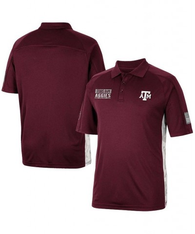 Men's Maroon Texas A&M Aggies OHT Military-Inspired Appreciation Snow Camo Polo Shirt $29.40 Polo Shirts