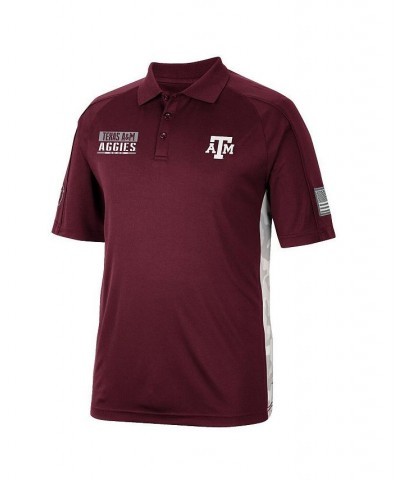 Men's Maroon Texas A&M Aggies OHT Military-Inspired Appreciation Snow Camo Polo Shirt $29.40 Polo Shirts