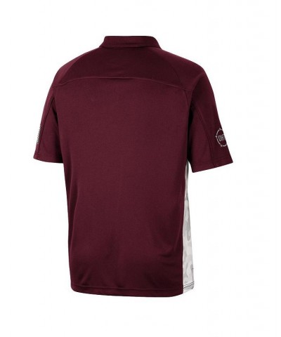 Men's Maroon Texas A&M Aggies OHT Military-Inspired Appreciation Snow Camo Polo Shirt $29.40 Polo Shirts