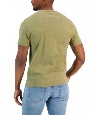 Men's Solid Crewneck T-Shirt Green $14.94 T-Shirts