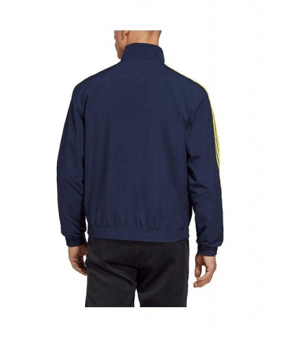 Men's Navy and Yellow Nashville SC 2023 On-Field Anthem Full-Zip Reversible Team Jacket $40.80 Jackets