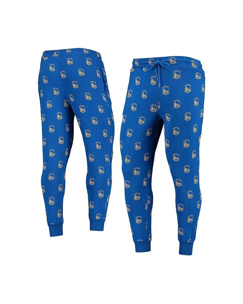 Men's Royal Golden State Warriors Allover Logo Jogger Pants $38.49 Pants