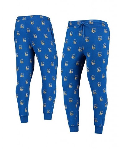 Men's Royal Golden State Warriors Allover Logo Jogger Pants $38.49 Pants