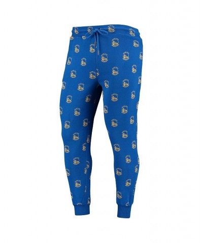 Men's Royal Golden State Warriors Allover Logo Jogger Pants $38.49 Pants