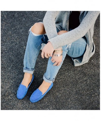 Women's Halsey Perforated Loafers Grey $42.39 Shoes