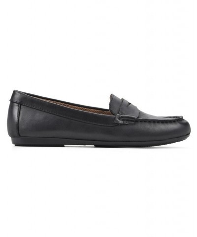 Women's Deutzia Slip-On Loafers Black, Leather $44.65 Shoes