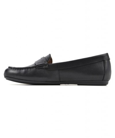 Women's Deutzia Slip-On Loafers Black, Leather $44.65 Shoes