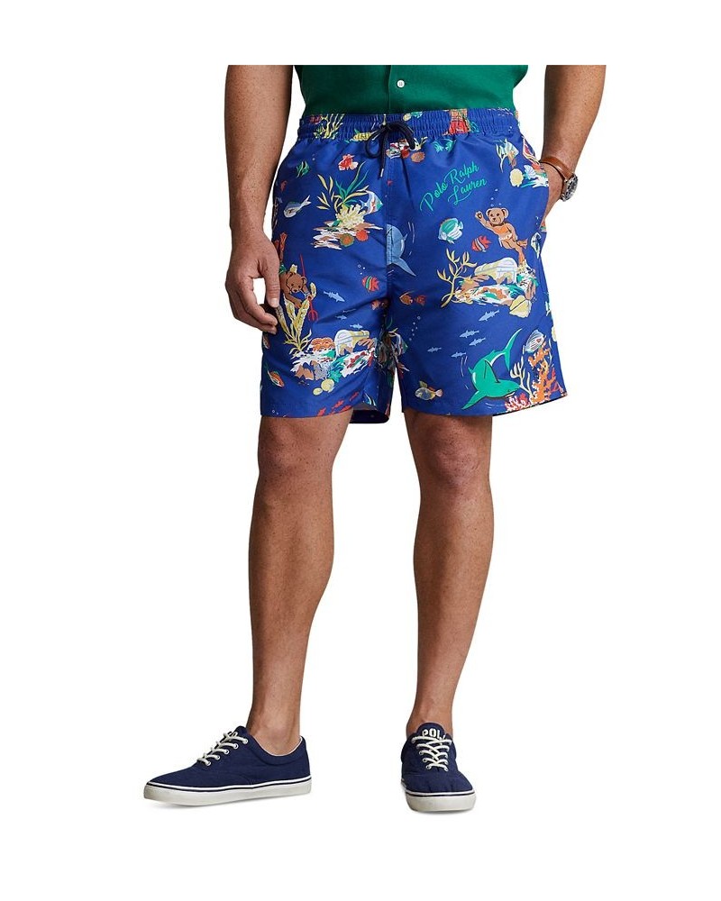 Men's Big & Tall Traveler Polo Bear Swim Trunks Multi $51.45 Swimsuits