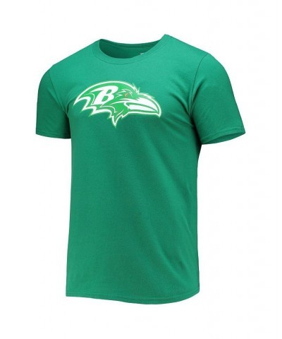 Men's Branded Lamar Jackson Green Baltimore Ravens St. Patrick's Day Icon Player T-shirt $18.48 T-Shirts