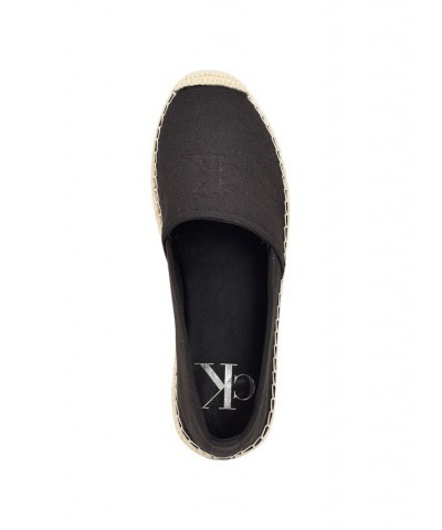 Calvin Klein Women's Padon Casual Slip-on Espadrille Flats Black $45.54 Shoes