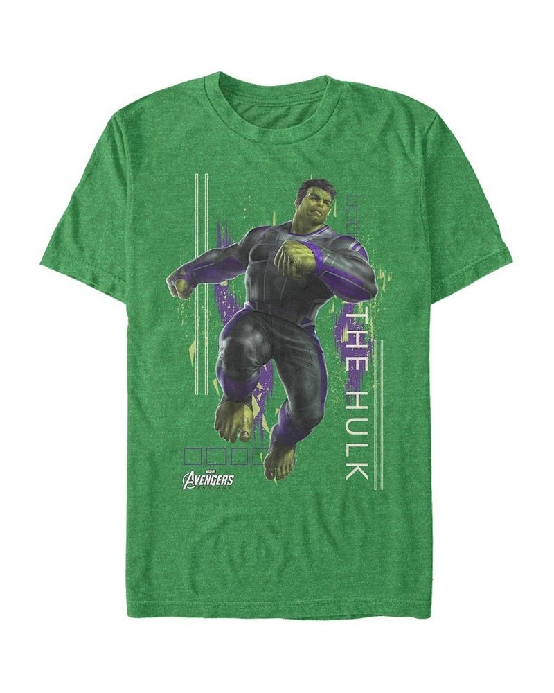 Marvel Men's Avengers Endgame Hulk Action Pose, Short Sleeve T-shirt Green $15.75 T-Shirts