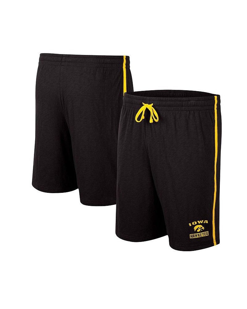 Men's Black Iowa Hawkeyes Thunder Slub Shorts $16.20 Shorts