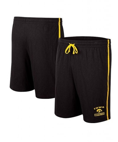 Men's Black Iowa Hawkeyes Thunder Slub Shorts $16.20 Shorts