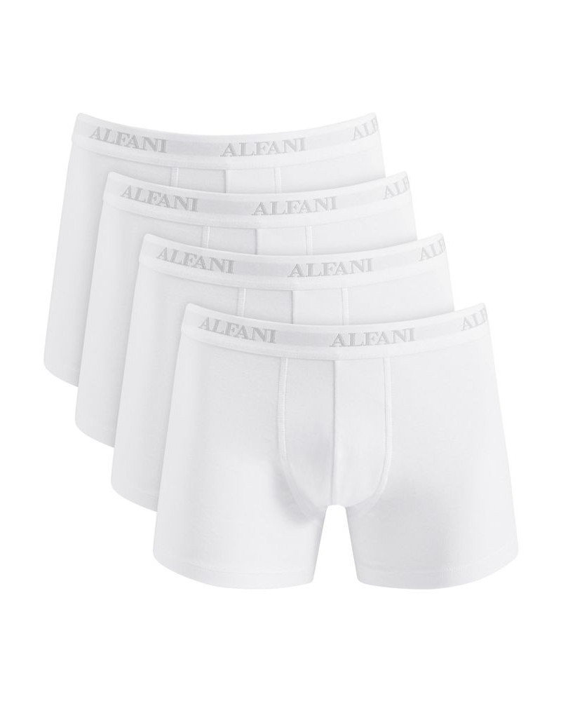 Men's 4-Pk. Moisture-Wicking Cotton Trunks White $18.00 Underwear