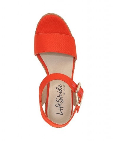 Tango Wedge Espadrilles Orange $46.79 Shoes