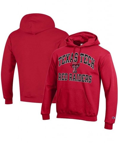 Men's Red Texas Tech Red Raiders High Motor Pullover Hoodie $33.60 Sweatshirt