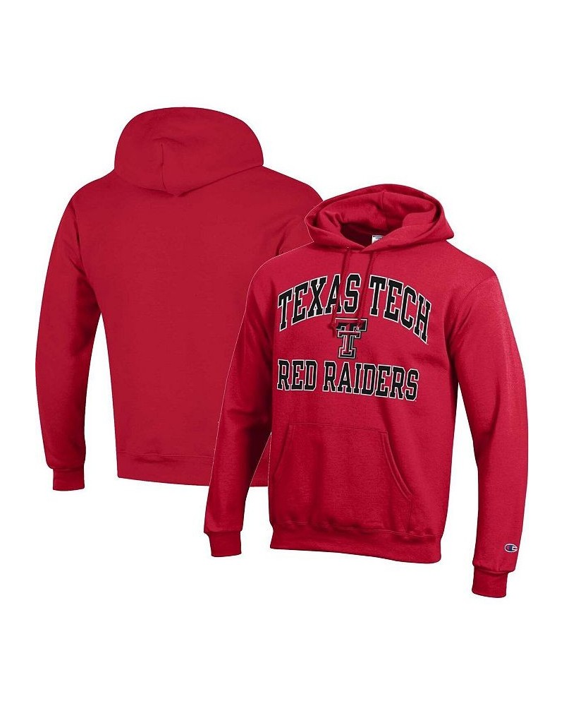 Men's Red Texas Tech Red Raiders High Motor Pullover Hoodie $33.60 Sweatshirt