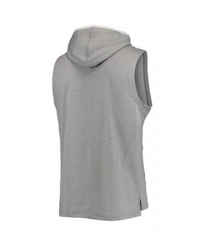 Men's Gray Wisconsin Badgers Game Day Tech Sleeveless Hoodie $25.20 T-Shirts