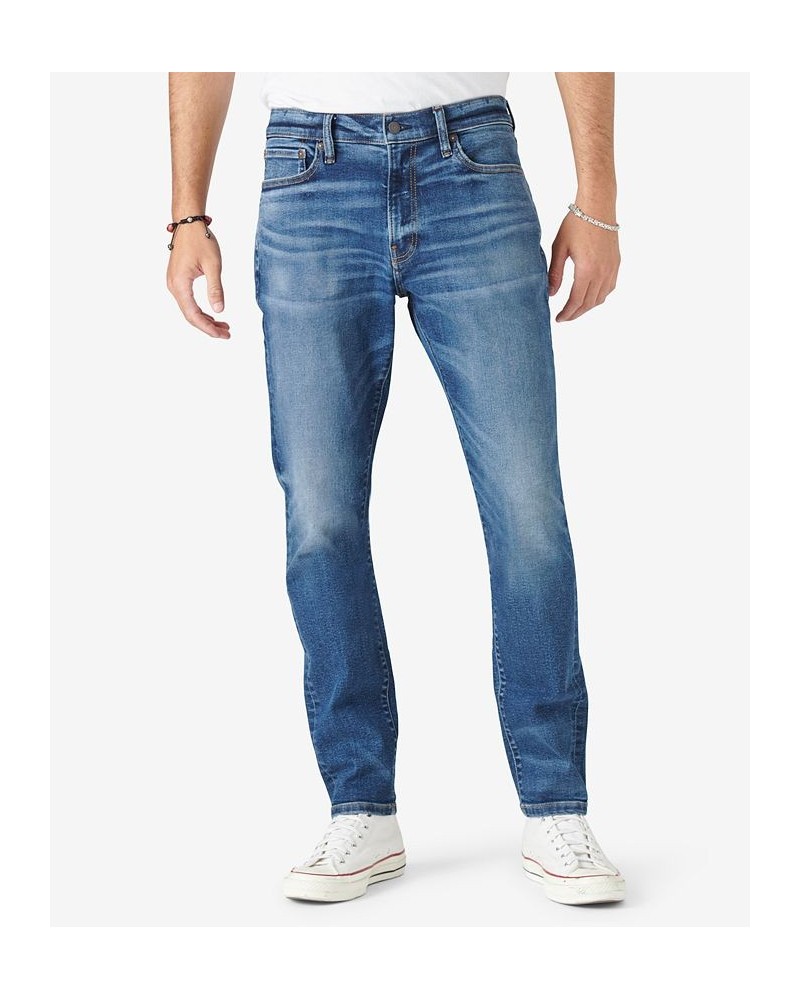 Men's 411 Athletic Taper Stretch Jeans Blue $44.69 Jeans