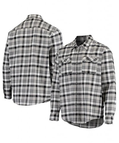 Men's Gray Colorado Rockies Instinct Flannel Button-Up Shirt $32.90 Shirts