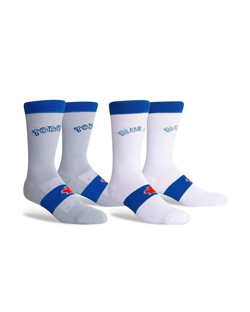 Men's Toronto Blue Jays Two-Pack Home & Away Uniform Crew Socks $16.79 Socks