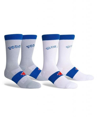 Men's Toronto Blue Jays Two-Pack Home & Away Uniform Crew Socks $16.79 Socks