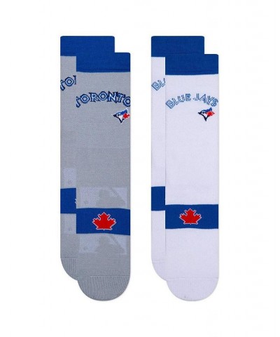 Men's Toronto Blue Jays Two-Pack Home & Away Uniform Crew Socks $16.79 Socks