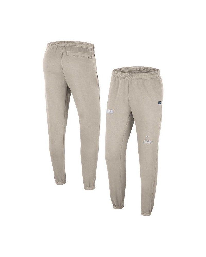 Men's Cream Michigan Wolverines Jogger Pants $33.75 Pants