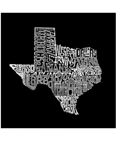 Men's Word Art The Great State of Texas Crewneck Sweatshirt Black $27.99 Sweatshirt