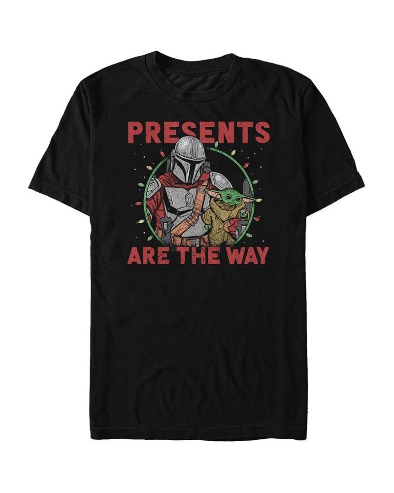 Men's Star Wars Mandalorian Presents Are The Way Short Sleeve T-shirt Black $19.94 T-Shirts