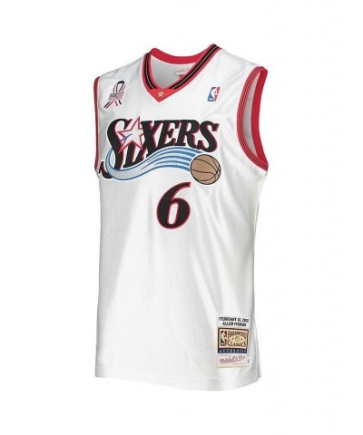 Men's Allen Iverson White Eastern Conference Hardwood Classics 2002 NBA All-Star Game Authentic Jersey $79.90 Jersey