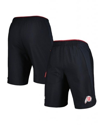 Men's Black Utah Utes Woven Shorts $33.00 Shorts