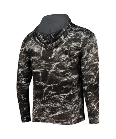 Men's Black Alabama Crimson Tide Mossy Oak SPF 50 Performance Long Sleeve Hoodie T-shirt $26.65 T-Shirts