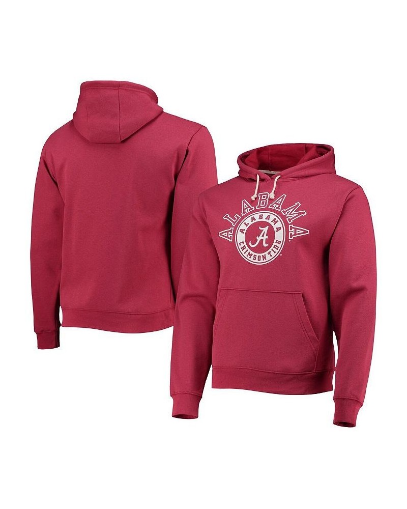 Men's Crimson Alabama Crimson Tide Seal Neuvo Essential Fleece Pullover Hoodie $40.49 Sweatshirt