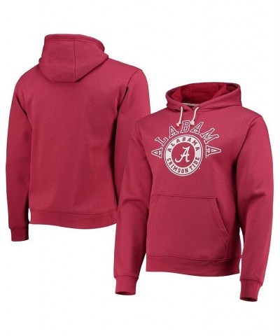 Men's Crimson Alabama Crimson Tide Seal Neuvo Essential Fleece Pullover Hoodie $40.49 Sweatshirt