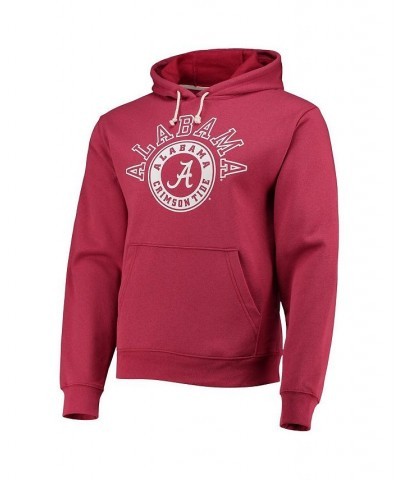 Men's Crimson Alabama Crimson Tide Seal Neuvo Essential Fleece Pullover Hoodie $40.49 Sweatshirt