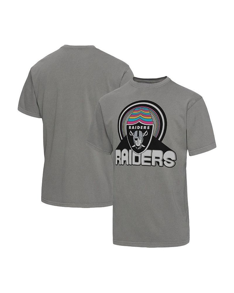 Men's Graphite Las Vegas Raiders Wonderland Infinity Vibe T-shirt $20.00 T-Shirts